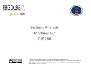 Lecture Modules 1-7 [Healthcare Database Management & Design] [Systems Analysis] [PC]