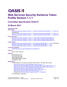 wss-KerberosTokenProfile-v1.1.1-csd01 4