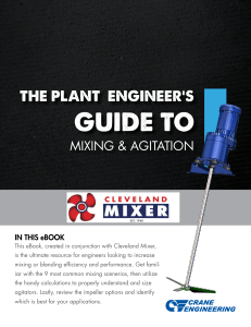 The plant engineers guide to mixing and agitation 