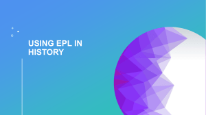 Using EPL to improve Extended Responses in History - Student Resource