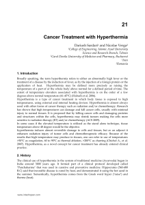 Cancer Treatment with Hyperthermia