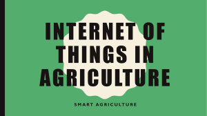 Internet of things in agriculture