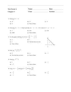 Chapter 1 tests