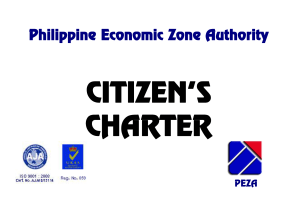 peza citizen's charter
