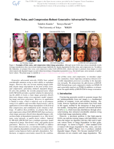 Kaneko Blur Noise and Compression Robust Generative Adversarial Networks CVPR 2021 paper