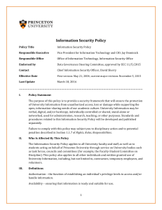 2 Information Security Policy