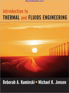 Introduction to Thermal and Fluids Engineering - Kaminski Jensen