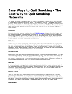 Easy Ways to Quit Smoking
