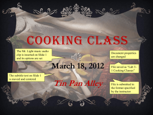 lab 3-1 cooking class asf