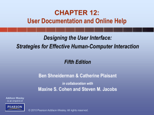 Unit 5 User Documentation and Online Help (1)