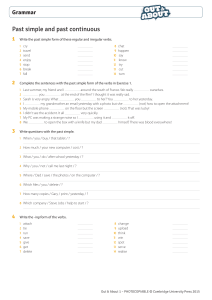 OA1 grammar worksheets final