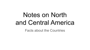 Notes on North  and Central America