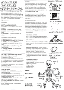 Adventure Skeletons One-Page