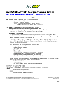 160275524-Sandwich-Artist-Training-Outline1