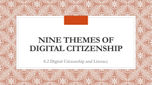 9 Themes of Digital Citizenship