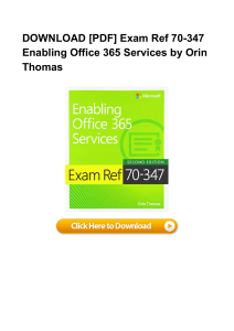 [EBOOK]*Download Book Exam Ref 70 347 Enabling Office 365 Services ZIP YO1131658206 PDF^