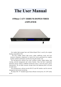 Single port 23 dBm EDFA User Manual