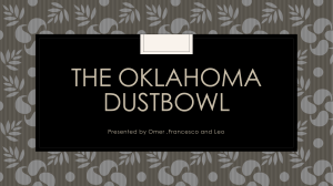 The Oklahoma dustbowl
