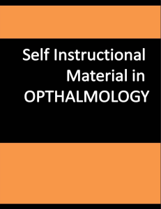 Self Instructional Material in Ophthalmology