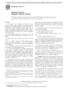 4. ASTM E 709-21 Standard Guide for  Magnetic Particle Testing