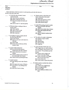 Review worksheet for Charles