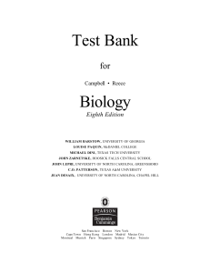 Bio mcq Test Bank