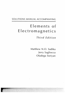 EMT solution Manual 3rd Edition Sadiku