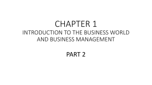 Business management presentation 1
