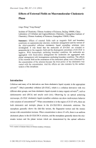 Effects of external fields on macromolecular cholesteric phase