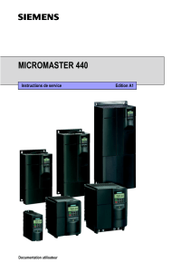 Micromaster 440 Paramétrage