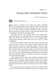 Kebijakan Sektor Publik