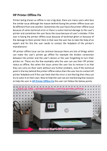 HP Printer Offline Fix