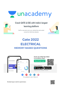 GATE 2022 Electrical Engineering Memory Based Questions