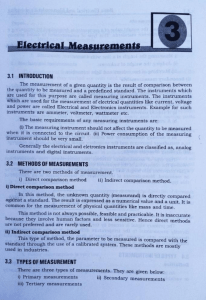 Electrical Measurements Textbook Page