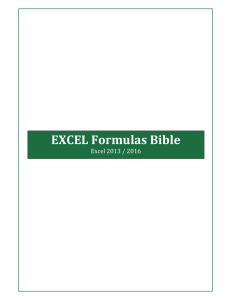 Excel Formulas Bible