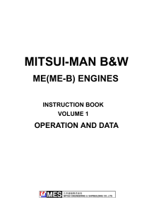 MITSUI MAN B and W ME ME B ENGINES INSTR