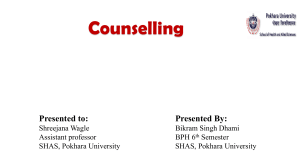 Counselling presentation
