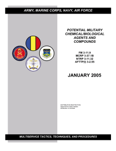 POTENTIAL MILITARY CHEMICAL and BIOLOGICAL AGENTS AND COMPOUNDS