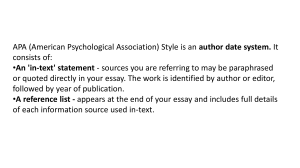 APA Style examples