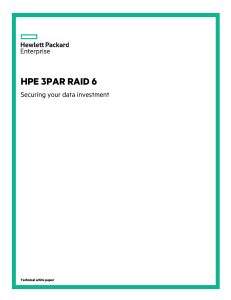 HPE 3PAR RAID 6