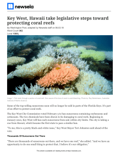 Coral Reefs Article