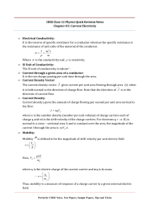 12 physics notes ch03 current electricity