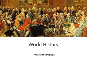 World History - Enlightenment