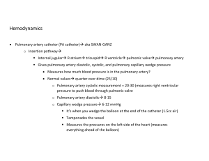 My Hemodynamics Notes For Critical Care Nursing 