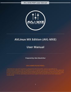 AVL-MXE-User-Manual