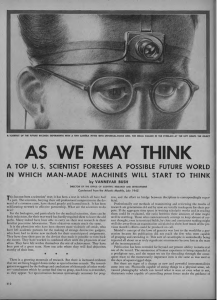 Bush - As We May Think (Life Magazine 9-10-1945)