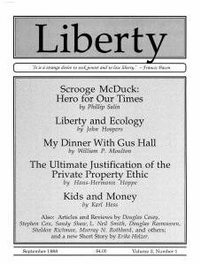 Liberty Magazine September 1988 (ARGUMENTATION ETHICS)