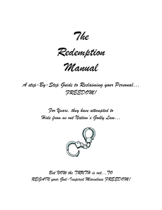 The Redemption Manual 
