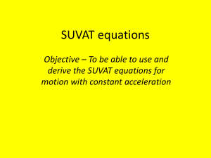 SUVAT equations