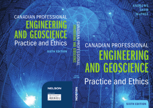 Andrews-Gordon-Clifford -McPhee-John -Shaw-Patricia-Canadian-professional-engineering-and-geoscience -practice-and-ethics-Nelson-College-Indigenous-2018 2019